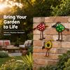 3Pcs Unique Country Style Bird Yard Art with Long Legs Garden Bird Statues  Garden