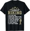7 Stages of Hiking Funny Outdoor Hiker Men Women Gift Unisex T-Shirt