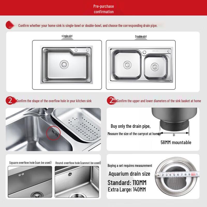 ARROW HT Kitchen Sink Drain Pipe Set