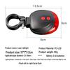 5LED Super Bright Bicycle Light with Laser Taillight and Width Indicator