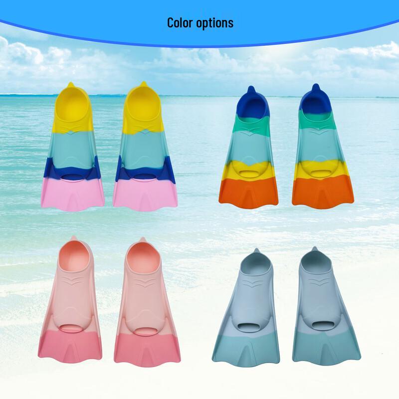 Macaron Color Silicone Short Swimming Fins