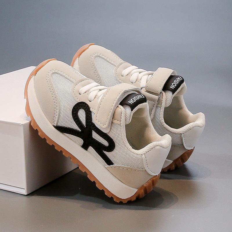 Children's soft-soled casual shoes lace-up Forrest Gump shoes round head non-slip boys' running shoes medium and large children's fashion trendy f