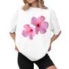 Women's Casual Printed T-Shirt Round Neck Pullover Short Sleeve Top