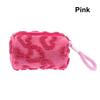 Plush Makeup Bags With Handle Soft Travel Cosmetic Storage Bag Portable Love Print Organizer Pencil Case Cute Clutch Pouch