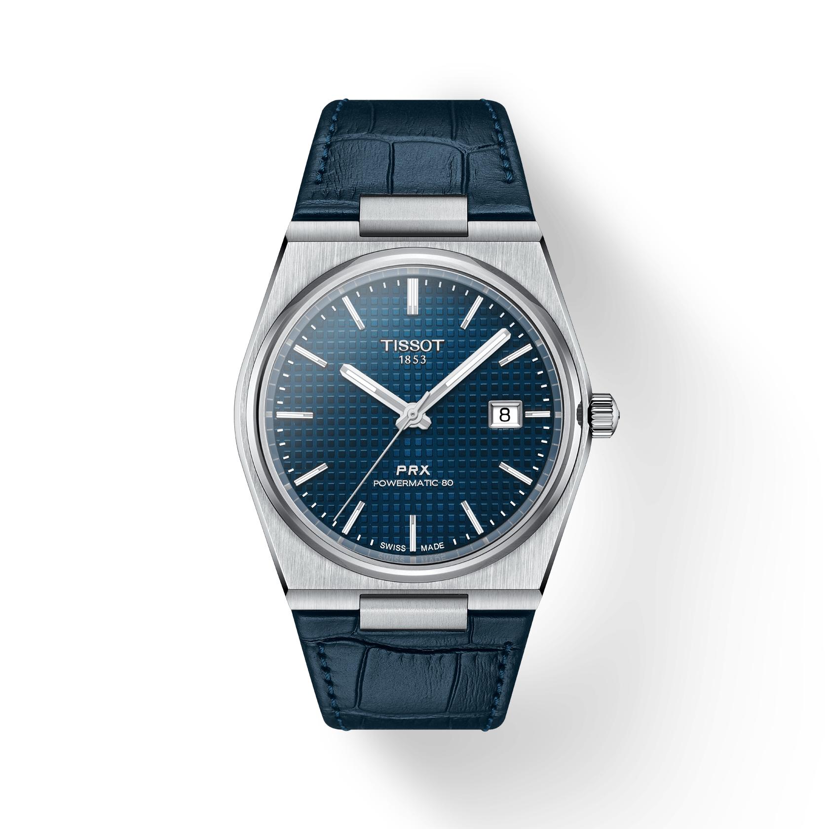 Tissot Leather Strap blue Dial Men s Fashion Watch T137.407.16.041.00 синий