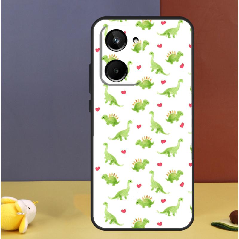 Dinosaur Pattern For Realme GT7 GT6 15 Pro 10 11 12 13 14 Pro Plus C55 C71 C75 C67 C63 C61 C53 C35 C65 Case