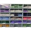 10Pcs Bead Organizer Drawer Cabinet Large Capacity Jewelry Sorting Box with Adjustable Dividers Plastic Beads Container