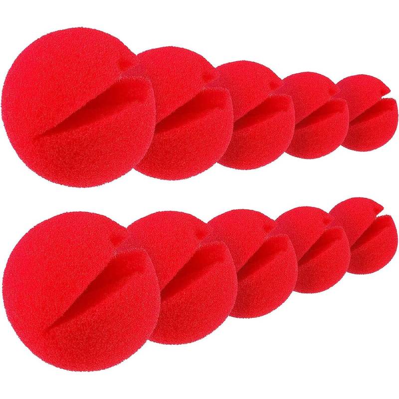 

10pc Red Foam Sponge Noses Novelty Cosplay Nose Clown Nose for Christmas Comic Costume Party Favors Magic Dress Circus Kid Adult