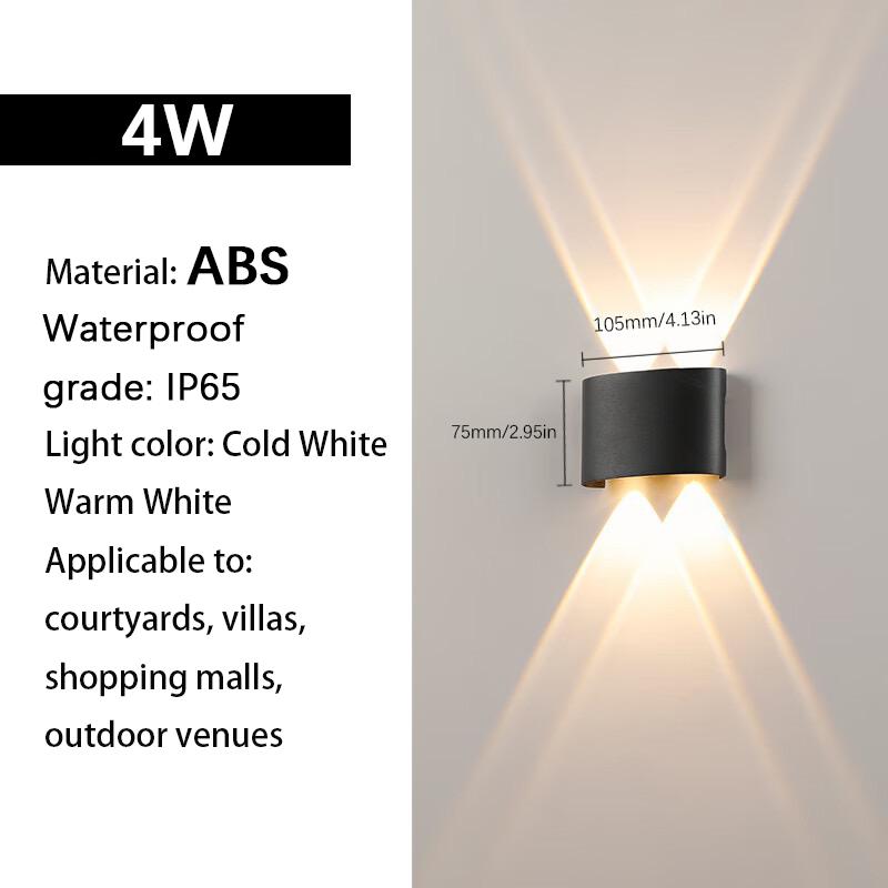 Led Up & Down Wall Lamp Motion Sensor Waterproof Lighting Garden Decoration AC85-265V Indoor&Outdoor Wall Lights For Living Room