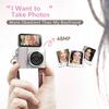 S162 Thumb Keychain Camera 1.47-Inch Flip Screen Mini Action Camera Retro Style 2K Very Small Camcorder Video Recorder