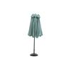 Parasol extérieur rectangulaire double face de 4,5 m avec manivelle (vert clair) (sans pied)