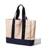 OverLab Must Tote Bag, Lightweight, 497g, Large Capacity, PicnicCamping Tote Bag with Coated Interior and Dividers, Beige, Large