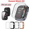 TPU Soft Case for Huawei Watch D2 Full Cover Screen Anti-scratch Protector Bumper Shell for Huawei Smart Watch D2 Accessories