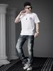 European High-End Embroidered Round-Neck Short-Sleeve T-Shirt for Men, 2026 New Summer Trendy Brand Light Luxury Men's Half-Sleeve Top