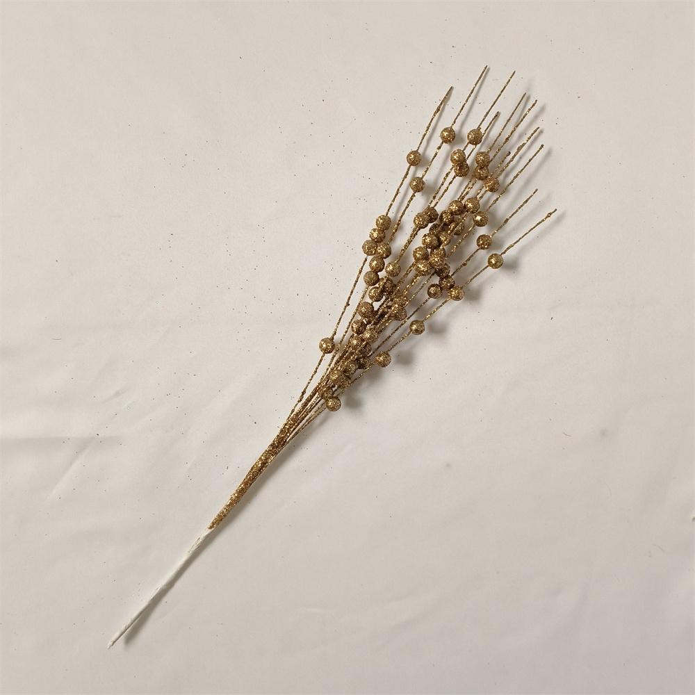 

1 шт. 12 вилок, блестящие ягоды, листья, украшение на рождественскую елку, сушеная ветка, коралловый золотой порошок, цветочный материал, декор для новогодней вечеринки