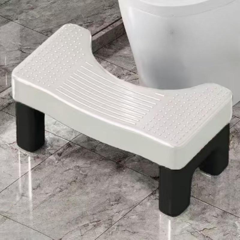 Sgabello da WC in Plastica PP per Adulti e Bambini, Poggiapiedi Antiscivolo per Bagno, Sgabello Gradino, Ausilio per il Sollievo da Emorroidi per Donne Incinte