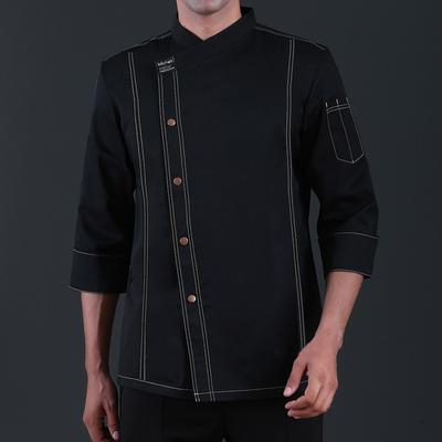 Şef ceketi kadın erkek kısa/uzun kollu Unisex mutfak aşçı gömlek restoran otel pasta kıyafetleri