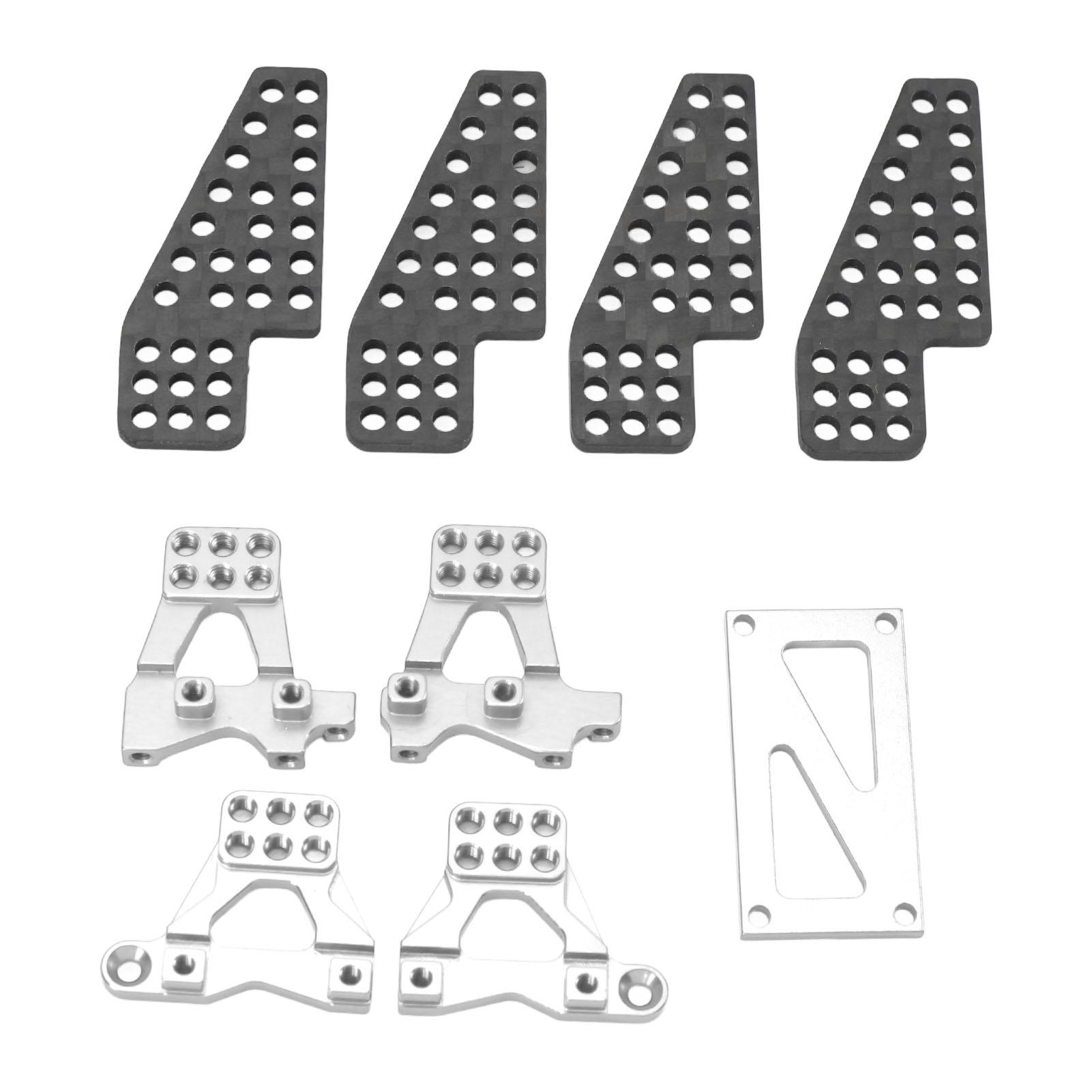 

5pcs RC Damper Mount Stand Upgrade Aluminum Alloy Carbon Fiber Shock Damper Bracket for 118 RC