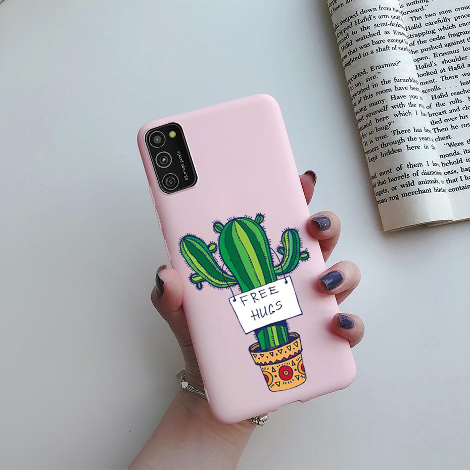 For Samsung Galaxy A41 Case Soft Painted Back Cover Silicone Phone Case For Samsung A41 Cases For Coque Samsung Galaxy A41 Cover
