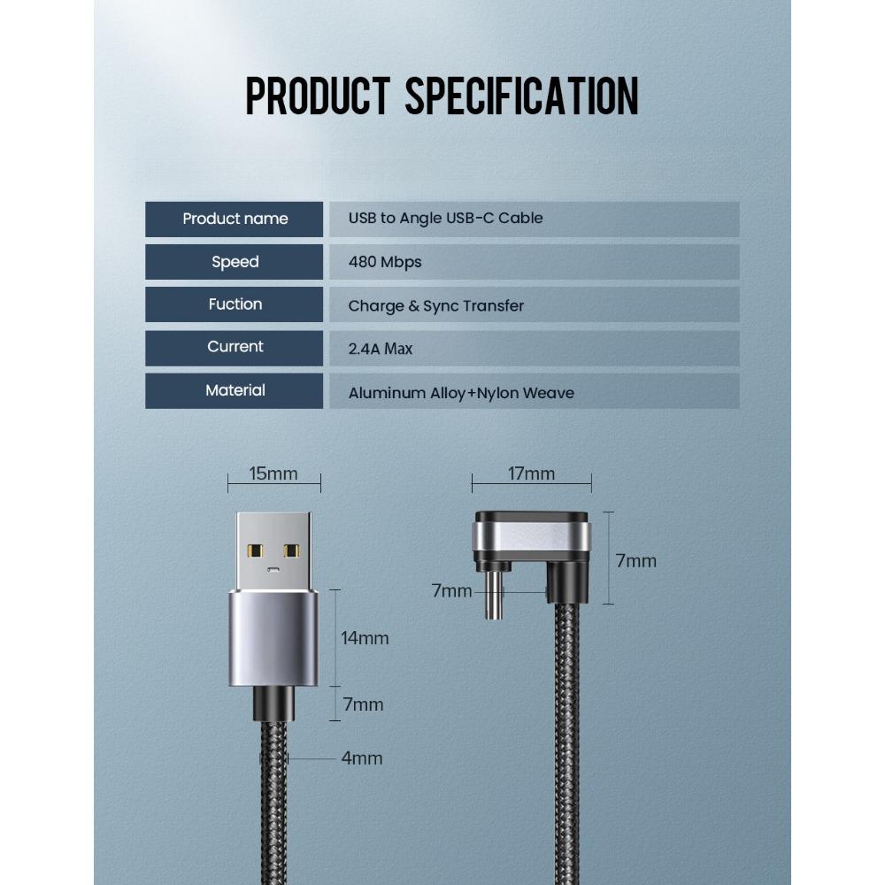 1 buc Cablu de date TYPE-C Triunghi Inversat Cablu USB de încărcare pentru jocuri mobile