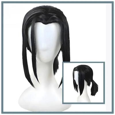 Žáruvzdorné vlasy Halloweenská párty Cosplay Anime Paruky Anime Mori Ogai Syntetické Unisex Černá Paruka s pěšinkou uprostřed