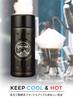 CB Japan QAHWA Coffee Bottle, Brown, 200ml, Direct Drinking Stainless Steel Vacuum Insulated