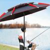 Double Fishing Sun Umbrella With Storage Carry Case 360-Degree Rotation Fishing Canopy Waterproof Sunscreen Fishing Umbrella