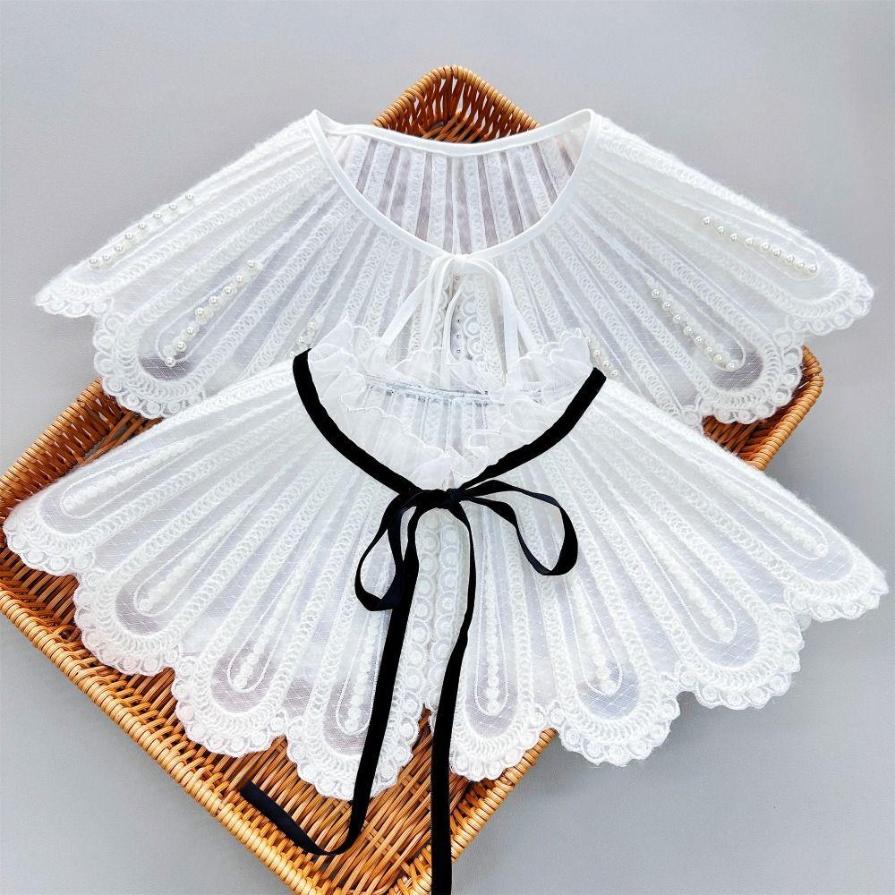 

Lace False Collar Embroidery Hollow Collar New Shawl Decoration Women B
