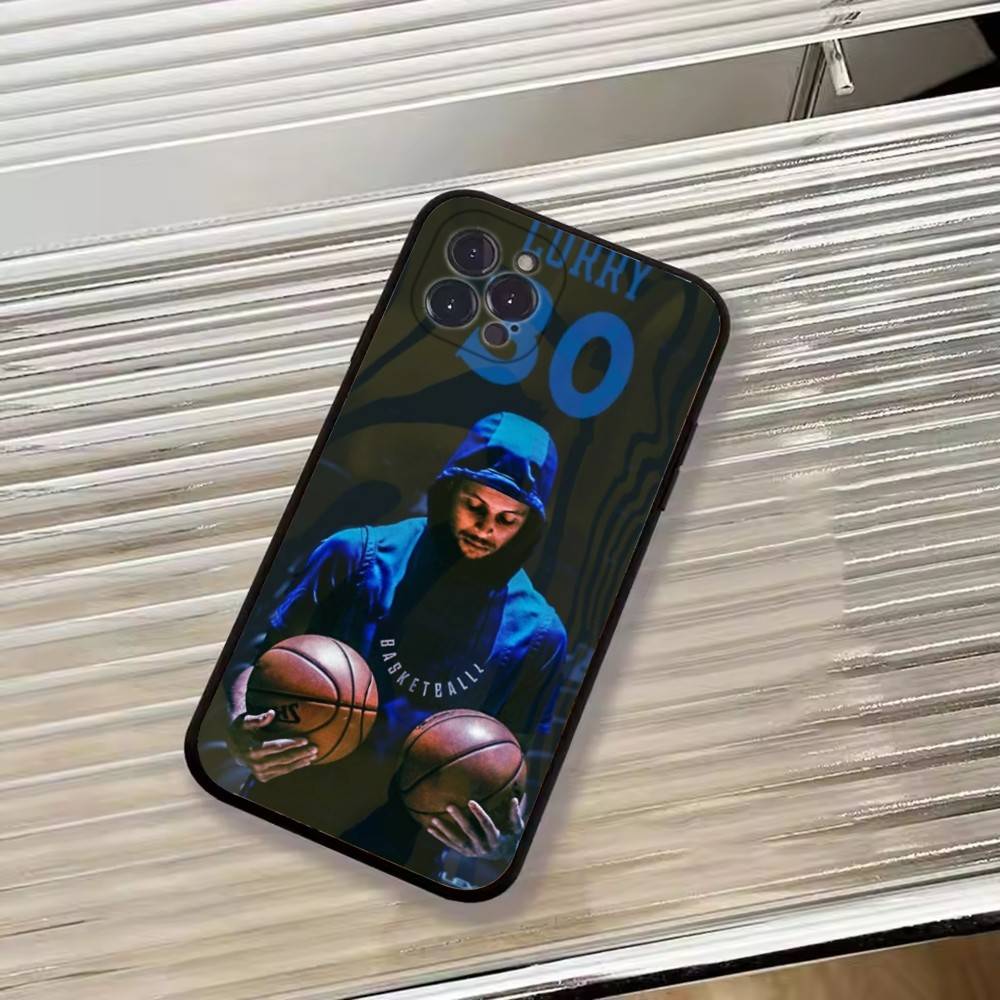 Custodia per Telefono Basketball Superstar S-Stephen Curry Per iPhone 17, 16,15,14,13,12,11 Plus,Pro Max, Altri Copertura Morbida Nera