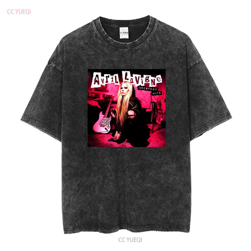 Avril Lavigne Album Greatest Hits Adult T Shirt All Size S To 5XL AL149 Long or Short Sleeves Vintage Washed
