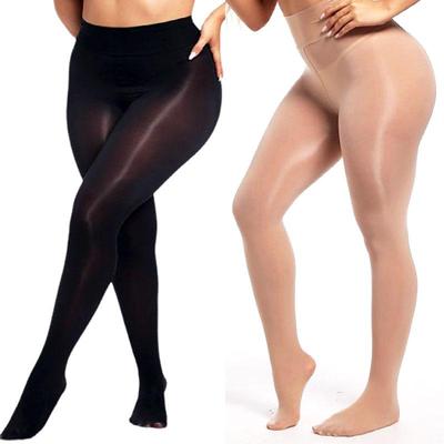 Plus Size Pantyhose Women's Glossy Stockings