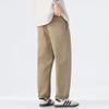 American solid color simple and versatile loose straight trousers men's autumn new light business casual pants
