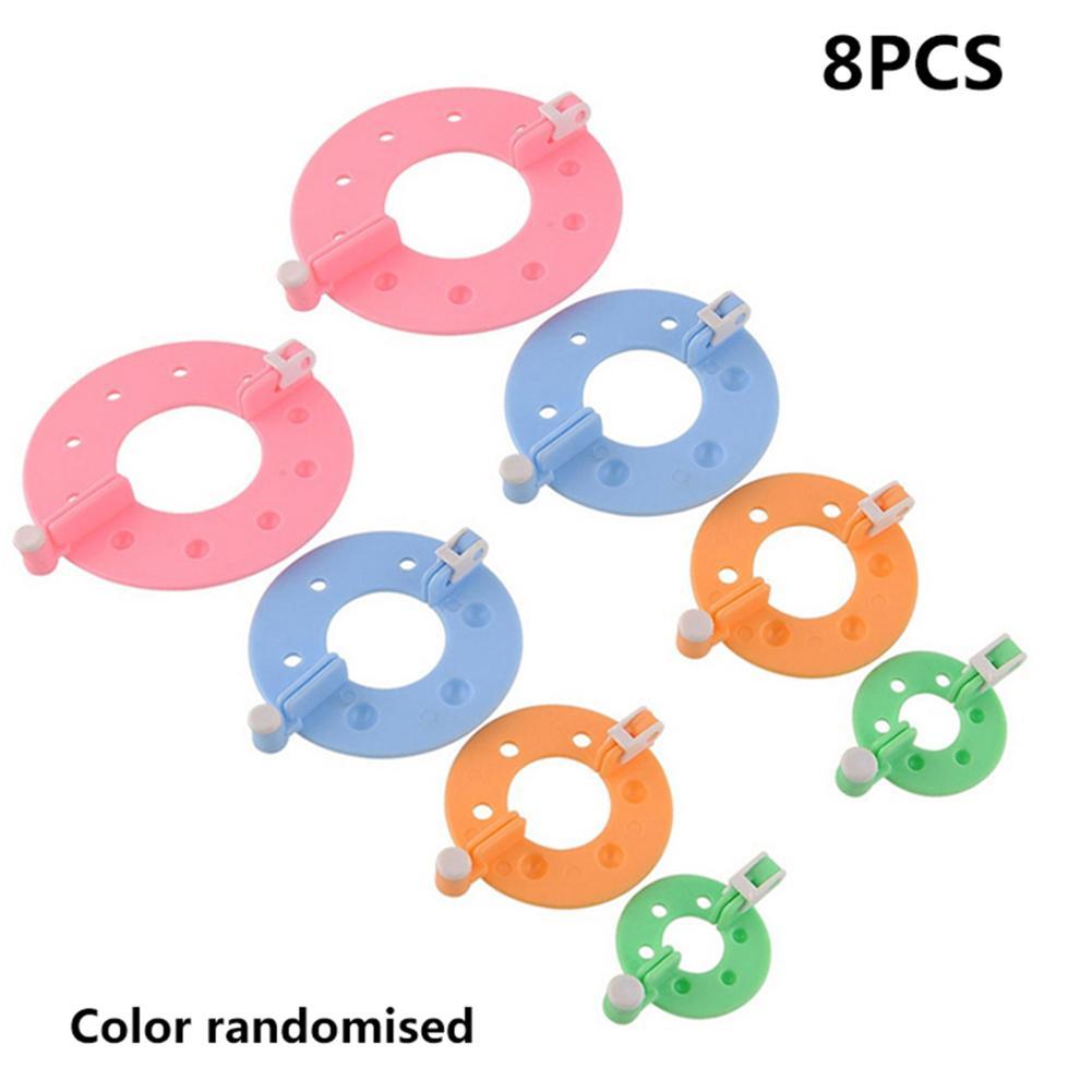 8pcs Wool Ball Maker Knitted Tools Yarn Pompon Wool Plush Ball Set Fluff Ball Wool Ball Production Tools Pompoms