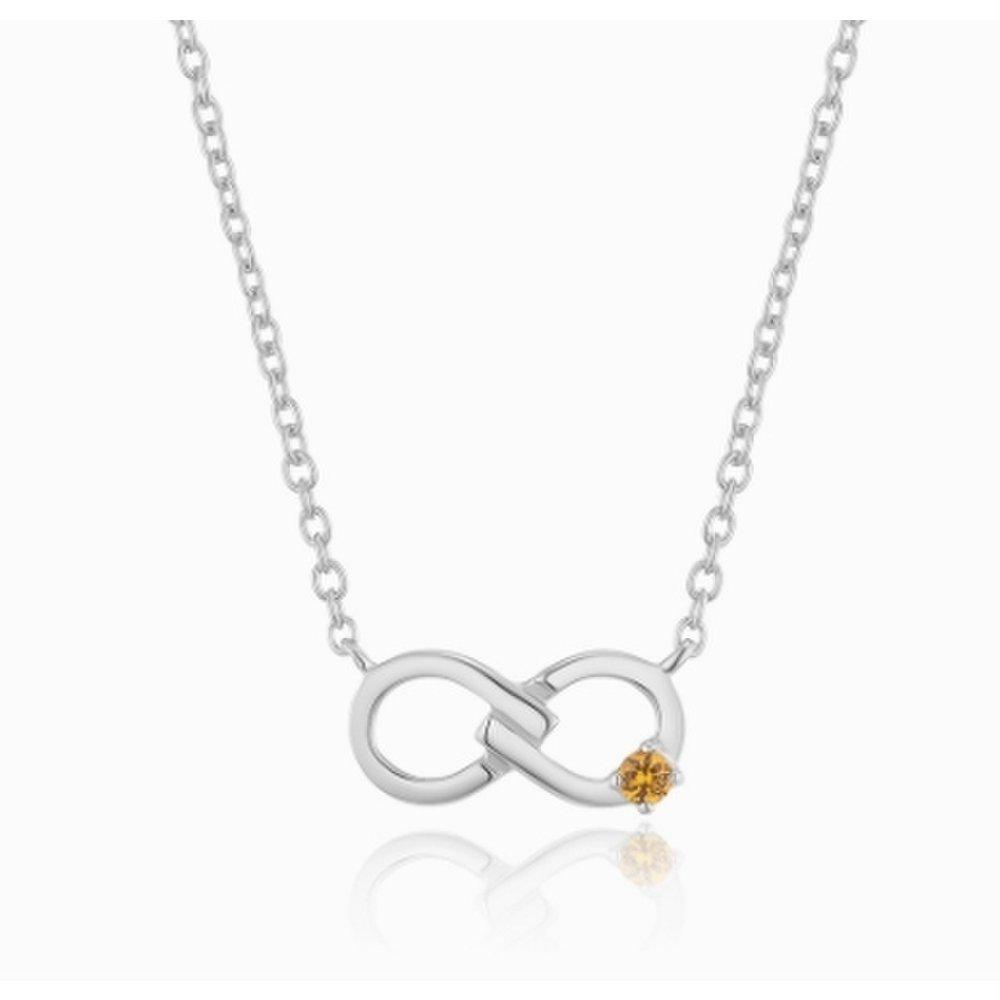 Endless November Birthstone Citrine White Necklace Llns22221S_S