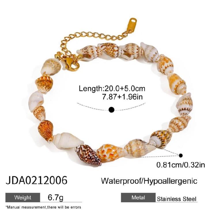 Meeres-Themen Harz Fußkettchen 6 Tropische Urlaubsdesigns Robuster Kunststoff Schmuck für Damen Mädchen