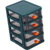 STOBAZA Clear Plastic Stackable Drawer Storage Box Desk Kitchen Cosmetics Stationery Accessory Or...