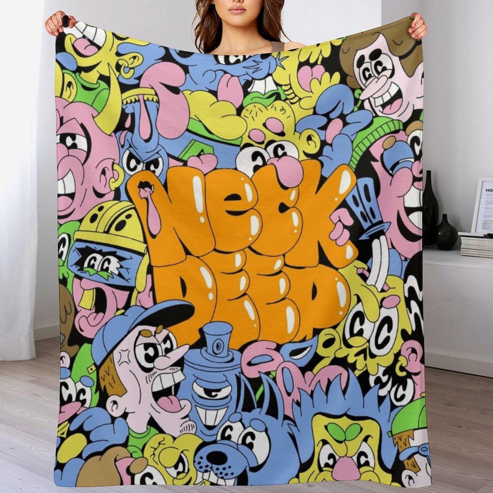 

neck deep tour 2024 Throw Blanket Decorative Soft Throw Blanket for Couch Sofa 102x76cm(40x30in)