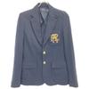 POLO RALPH LAUREN Navy embroidered logo gold button tailored jacket Jacket 4 NavyUsed