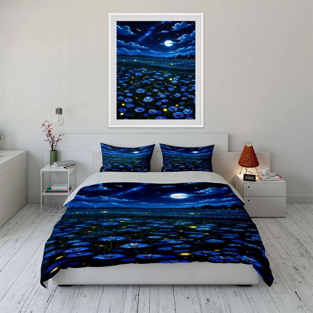 Celestial dreamscape of galaxies. Bedding sets Duvet covers Pillowcases(1* Duvet Cover 2* Pillowcases without duvet insert)