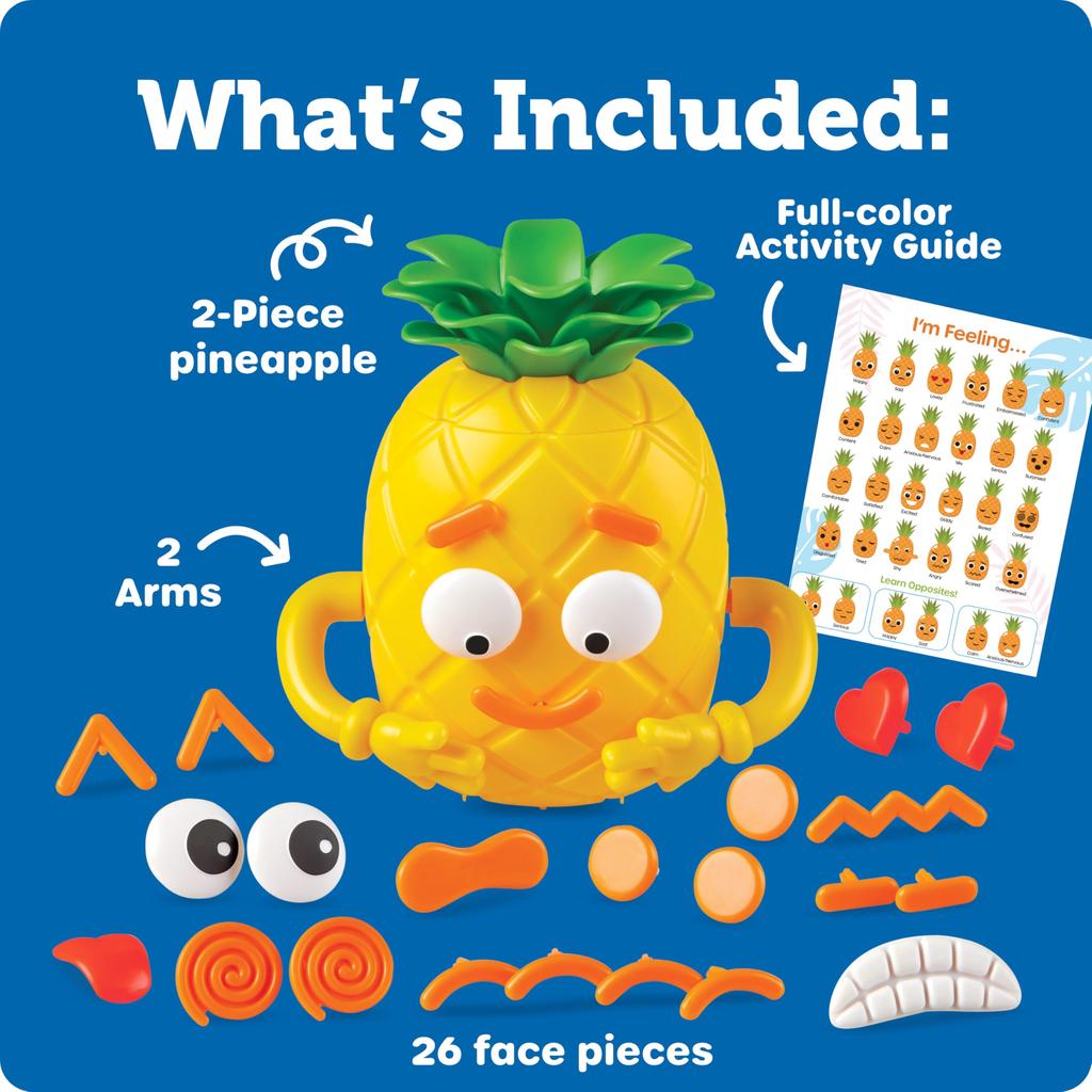 Learning Resources Toy Make a Face Smiling Pineapple LER6373 Authentic