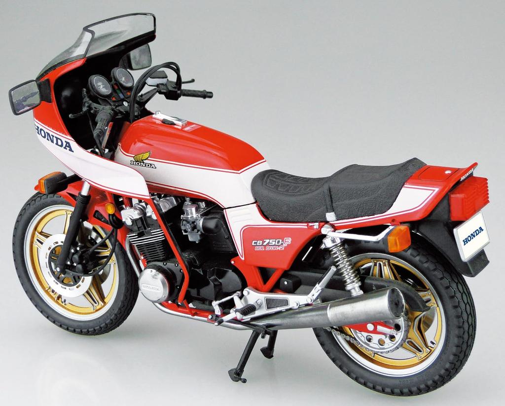Aoshima Bunka Kyozai Scale The Bike Series 25 Honda RC04 CB750F Bol II Optional Specification Plastic Model Kit 1/12 No. d'Or '81