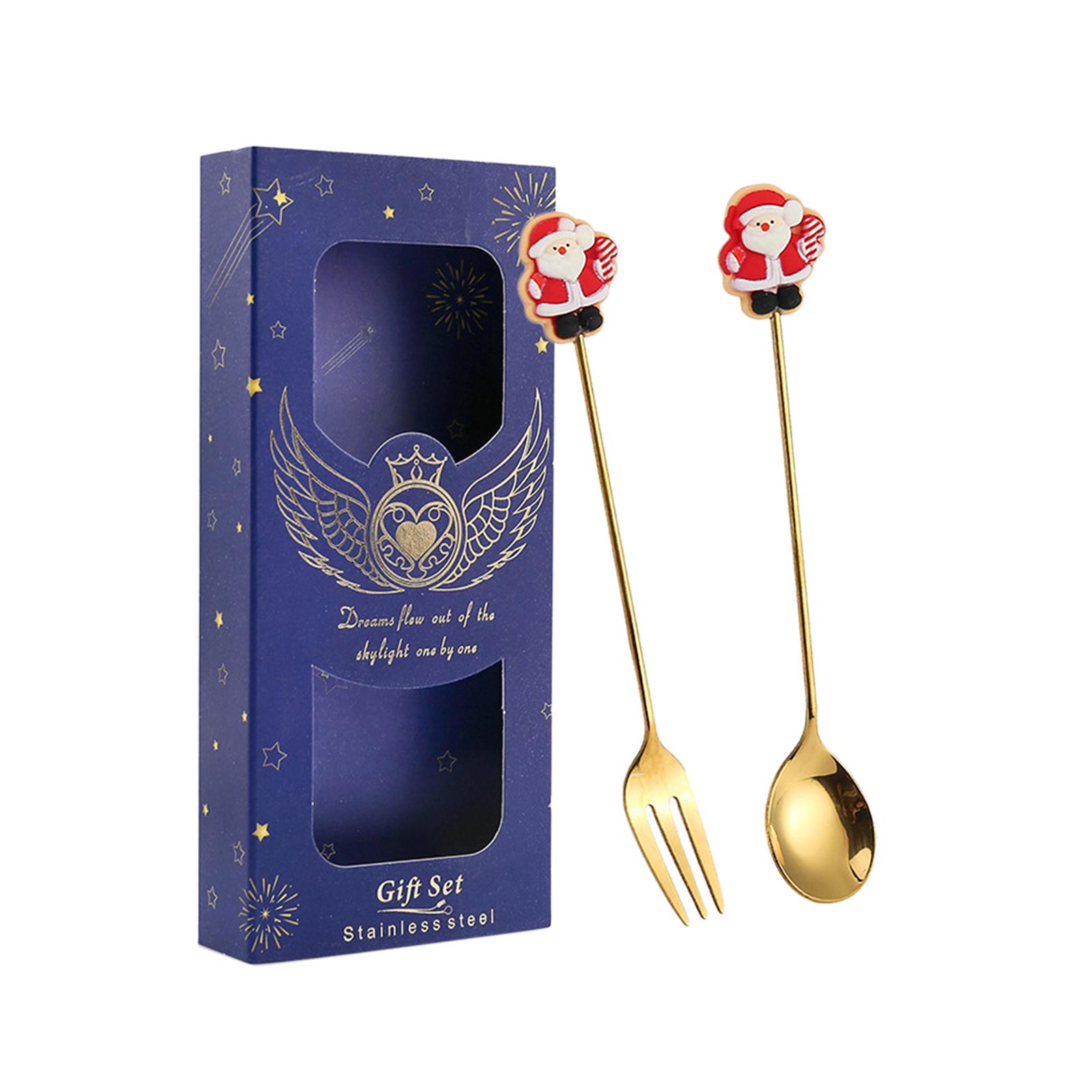 Набор столовых приборов Рождественские ложки и вилки Набор чайных ложек Рождественские наборы столовых приборов