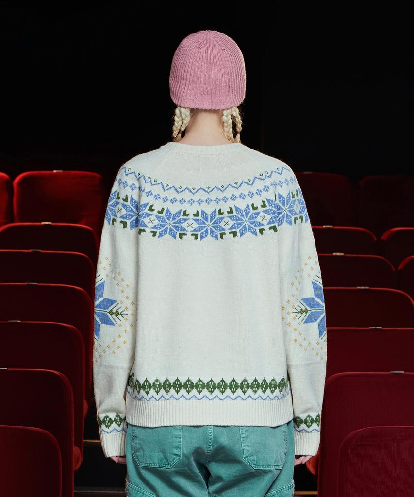 UNALLOYED Argyle Nordic Knit / Ivory