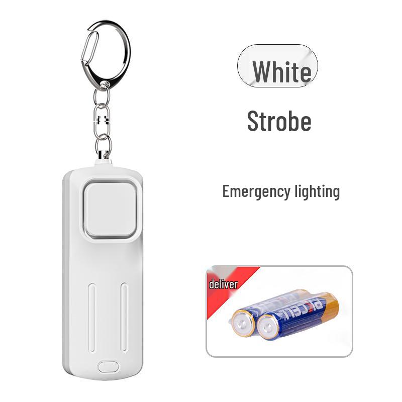 LED Rechargeable Personal Outdoor Alarm with Night Warning Light for Child Self-Defense
