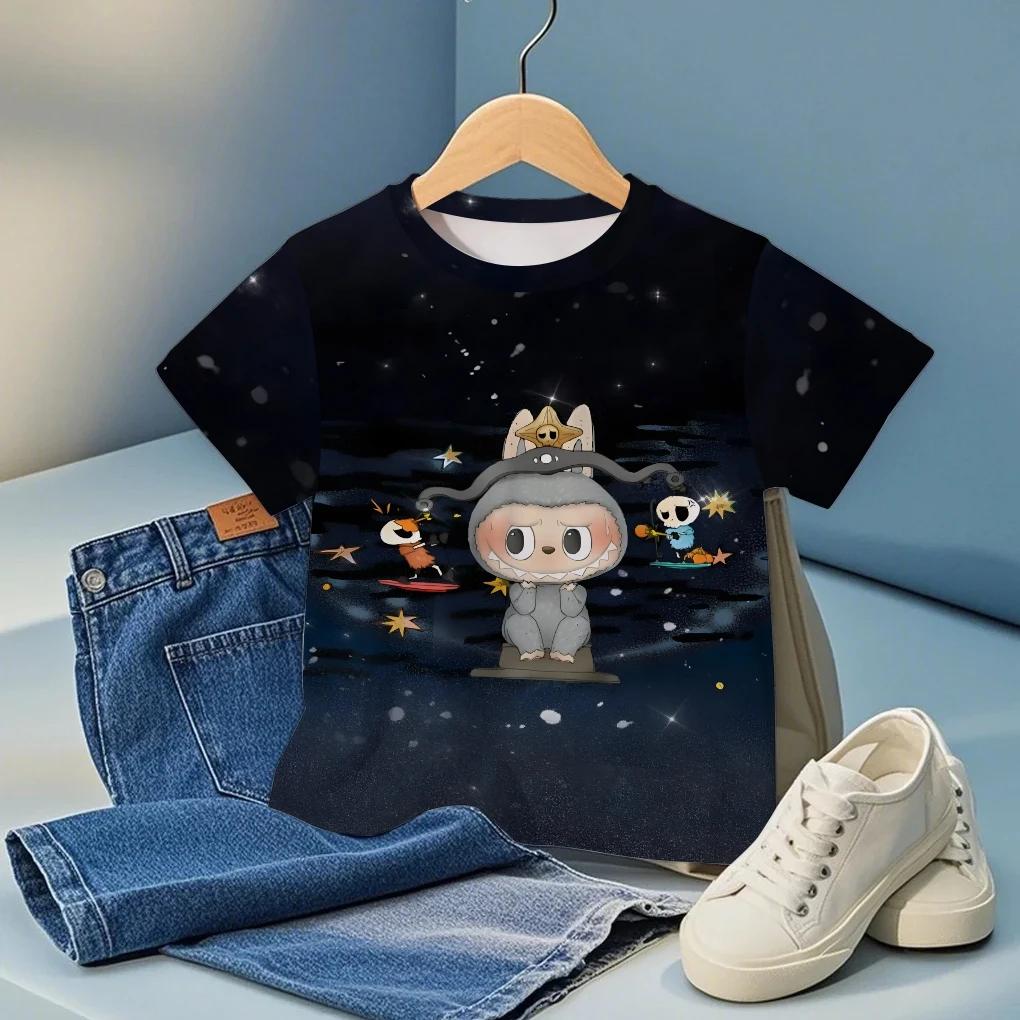 Cute Boys Girls Clothes Cartoon Character Graphic Print Child T Shirts Cool Comfortable Fashion Tops Birthday Party Gifts