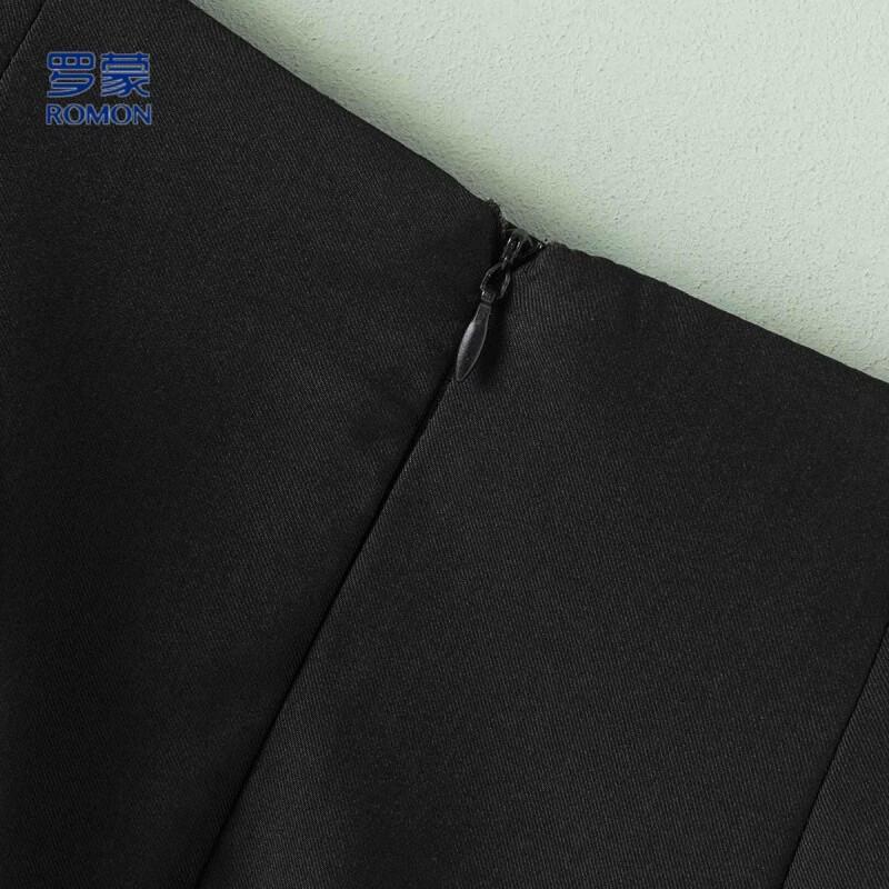 Women's Summer Short Sleeve V-Neck Business Suit Skirt Two-Piece Set