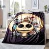 The Nightmare Before Christmas Theme Printed Blanket - Perfect for Couch, Bed, Travel & Outdoor Use | Machine Washable, Cozy & Durable.