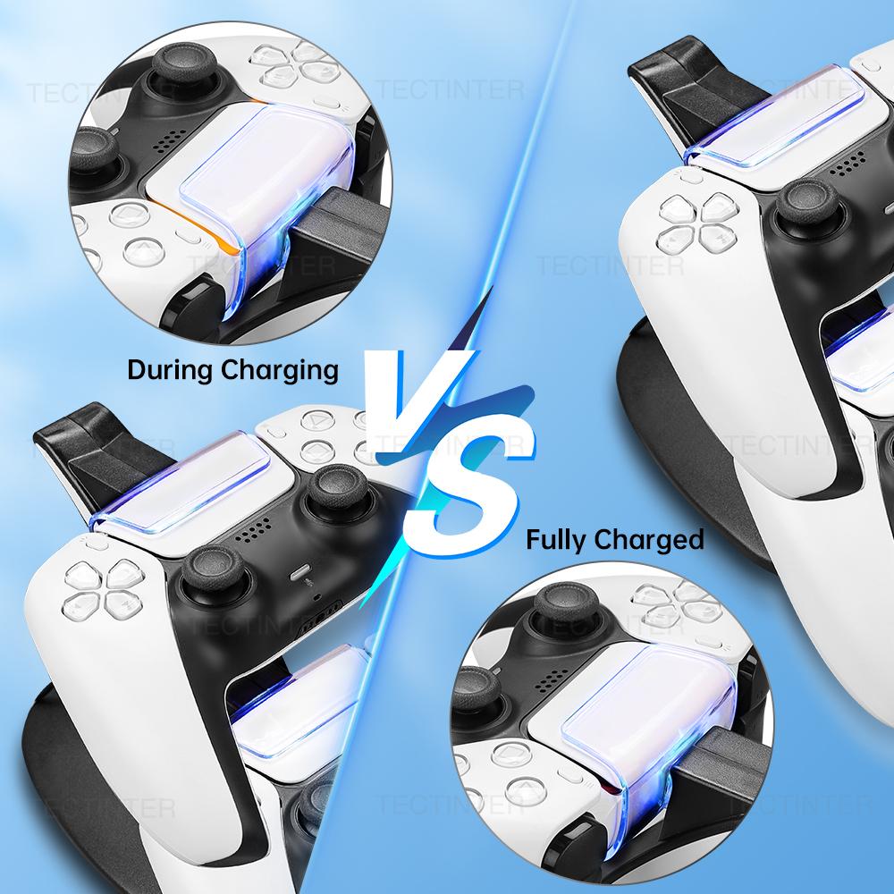 For PS5 Control Type-C Charging Stand PS5 Controller Dock Charger Station Cradle for Playstation 5 PS5 Game Accessories