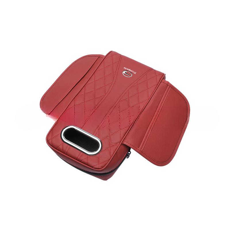 3 In 1 Car Armrest Box Cushion Universal Storage Bag Car Tissue Box Central Elbow Height Pad Multifunctional Tissue Boxes