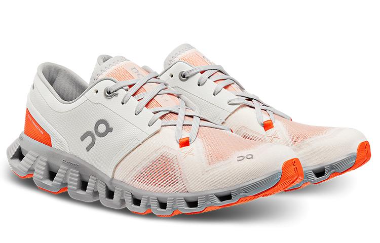 On Running Cloud X 3 Ivory Alloy Women's 60.98252